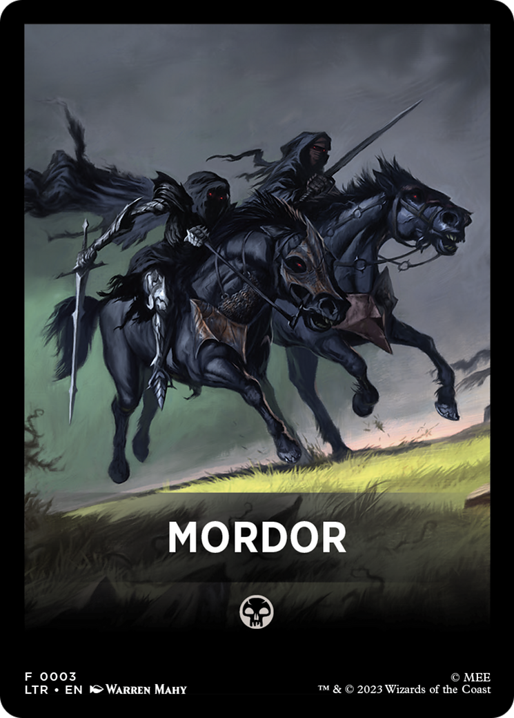 Mordor Theme Card [The Lord of the Rings: Tales of Middle-Earth Tokens] | Kessel Run Games Inc. 
