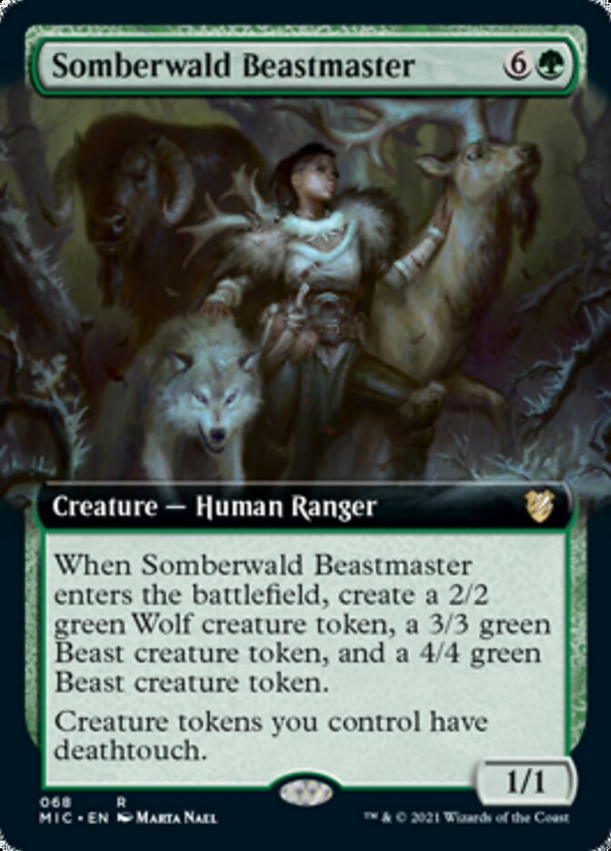 Somberwald Beastmaster (Extended Art) [Innistrad: Midnight Hunt Commander] | Kessel Run Games Inc. 