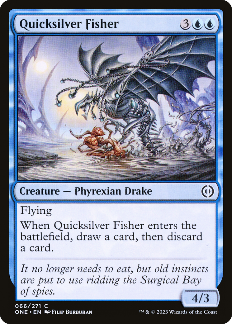Quicksilver Fisher [Phyrexia: All Will Be One] | Kessel Run Games Inc. 