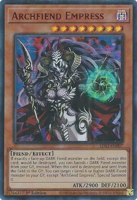 Archfiend Empress (Red) [LDS3-EN007] Ultra Rare | Kessel Run Games Inc. 