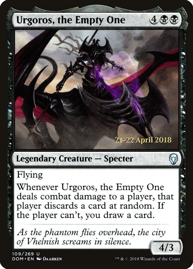 Urgoros, the Empty One [Dominaria Prerelease Promos] | Kessel Run Games Inc. 