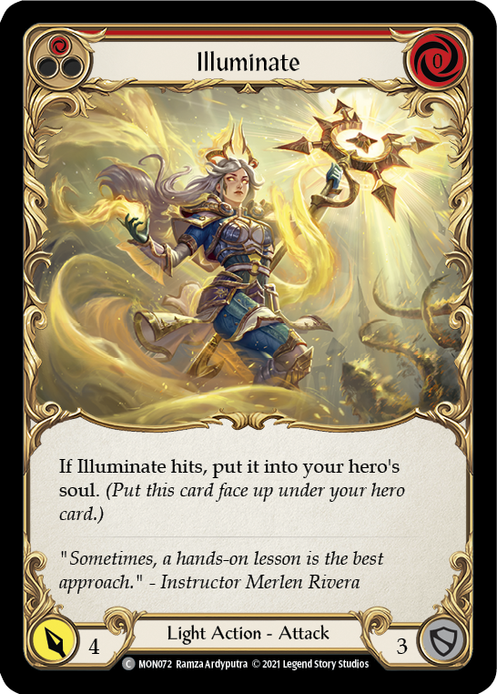 Illuminate (Red) [MON072] (Monarch)  1st Edition Normal | Kessel Run Games Inc. 