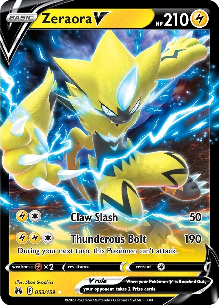 Zeraora V (053/159) [Sword & Shield: Crown Zenith] | Kessel Run Games Inc. 