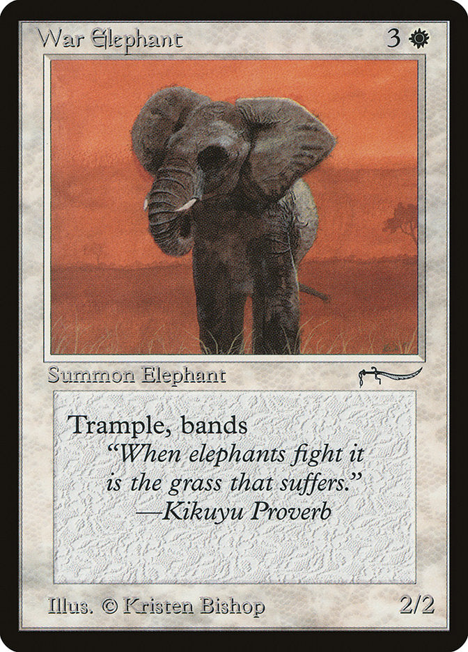 War Elephant (Light Mana Cost) [Arabian Nights] | Kessel Run Games Inc. 