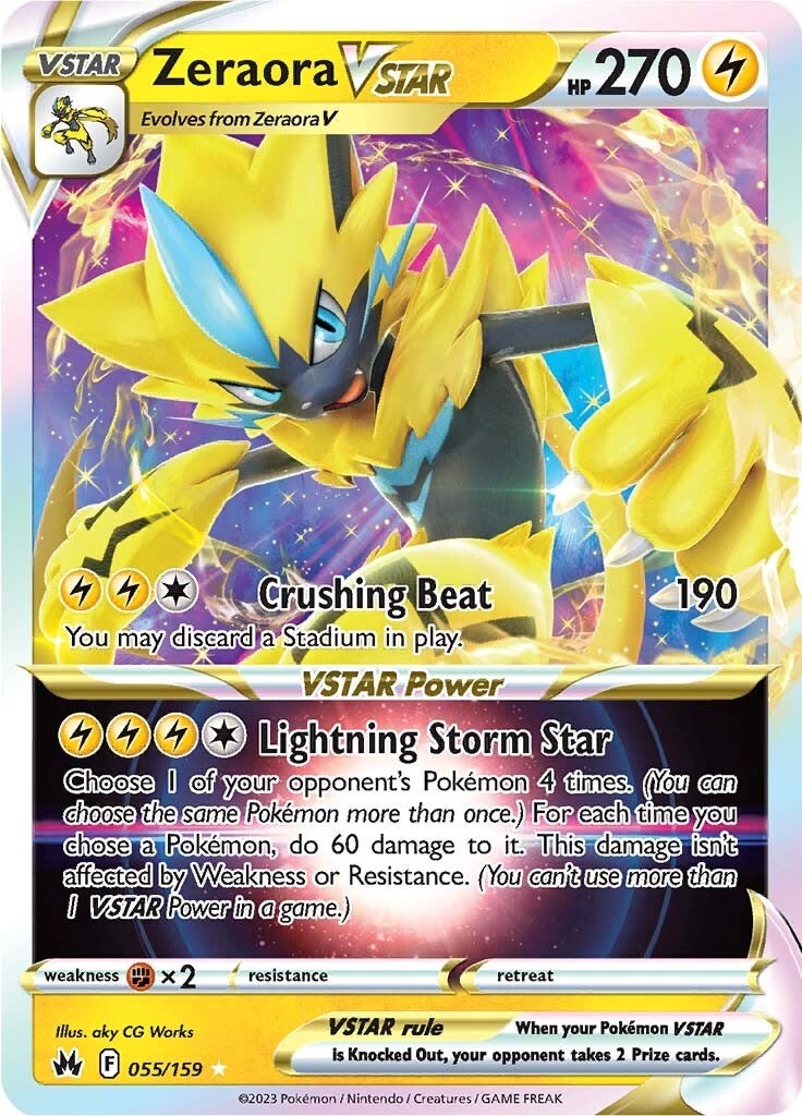 Zeraora VSTAR (055/159) [Sword & Shield: Crown Zenith] | Kessel Run Games Inc. 