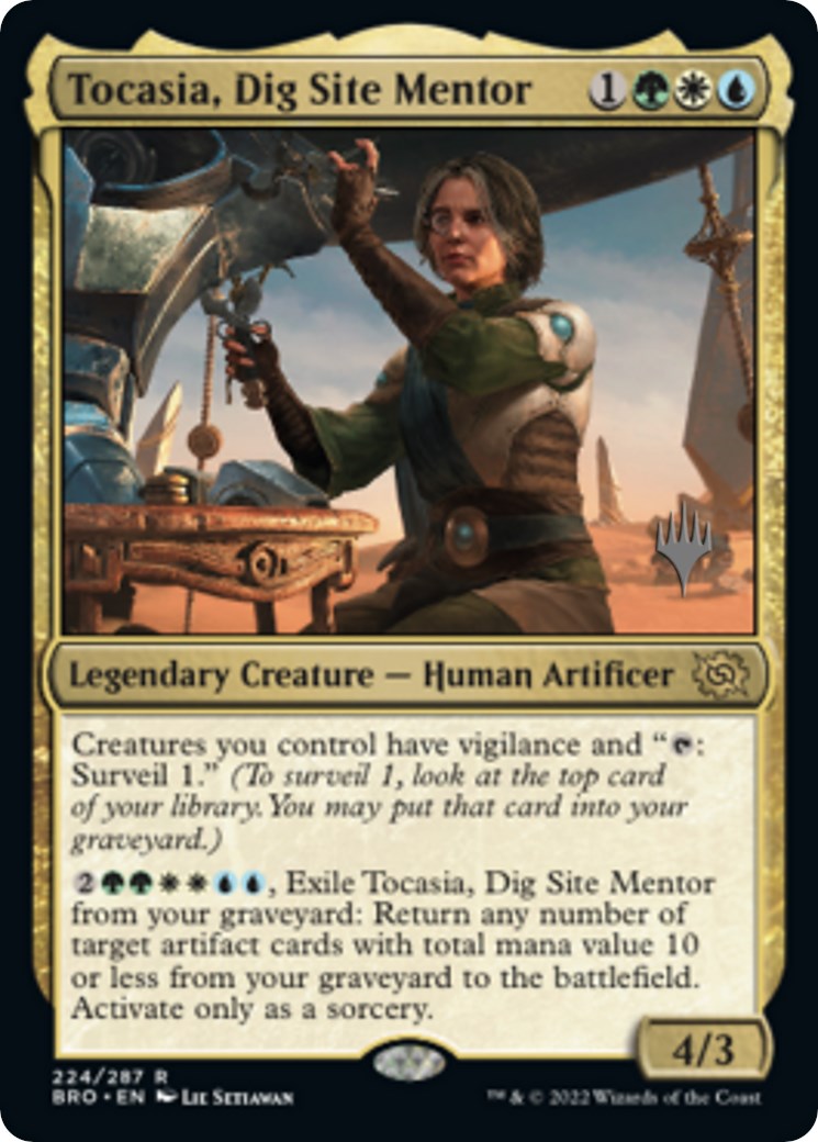 Tocasia, Dig Site Mentor (Promo Pack) [The Brothers' War Promos] | Kessel Run Games Inc. 