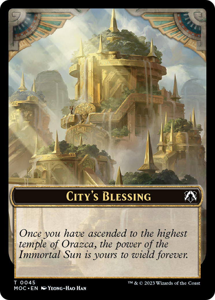 Butterfly // City's Blessing Double-Sided Token [March of the Machine Commander Tokens] | Kessel Run Games Inc. 