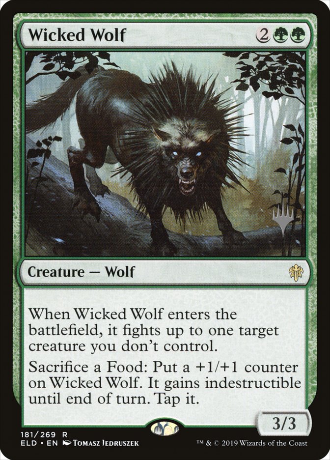 Wicked Wolf (Promo Pack) [Throne of Eldraine Promos] | Kessel Run Games Inc. 