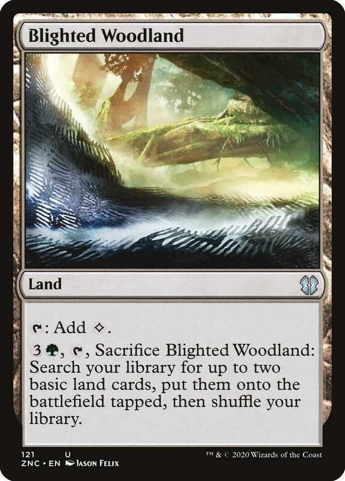 Blighted Woodland [Zendikar Rising Commander] | Kessel Run Games Inc. 