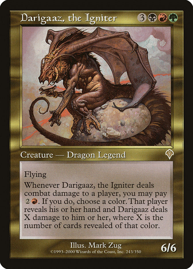 Darigaaz, the Igniter [Invasion] | Kessel Run Games Inc. 