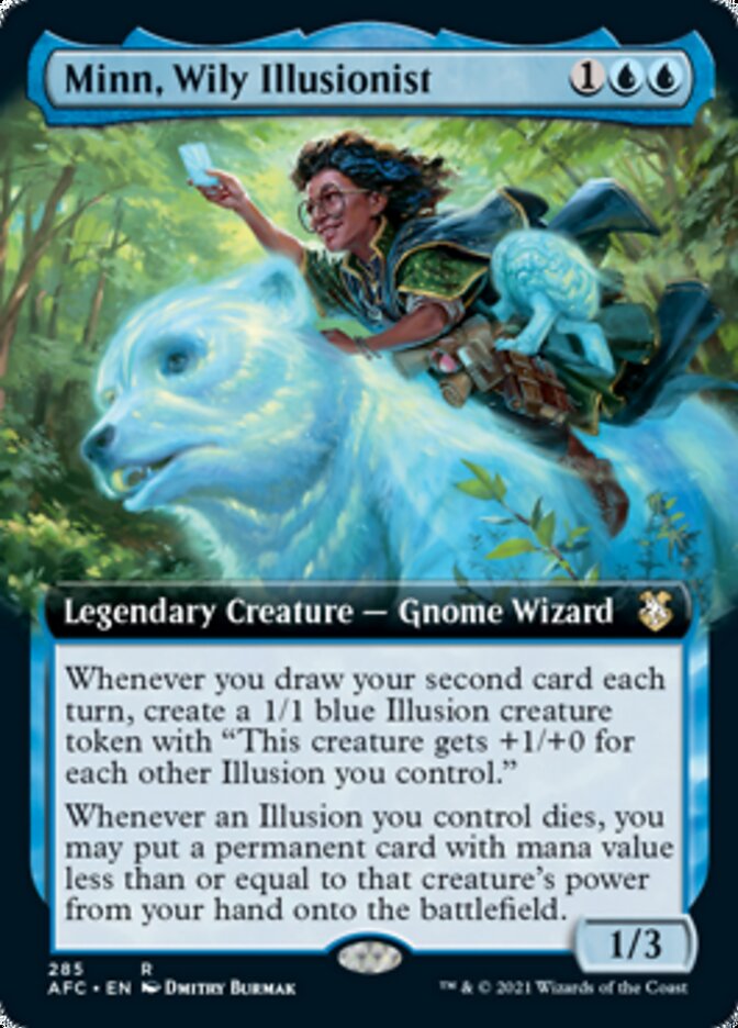 Minn, Wily Illusionist (Extended Art) [Dungeons & Dragons: Adventures in the Forgotten Realms Commander] | Kessel Run Games Inc. 