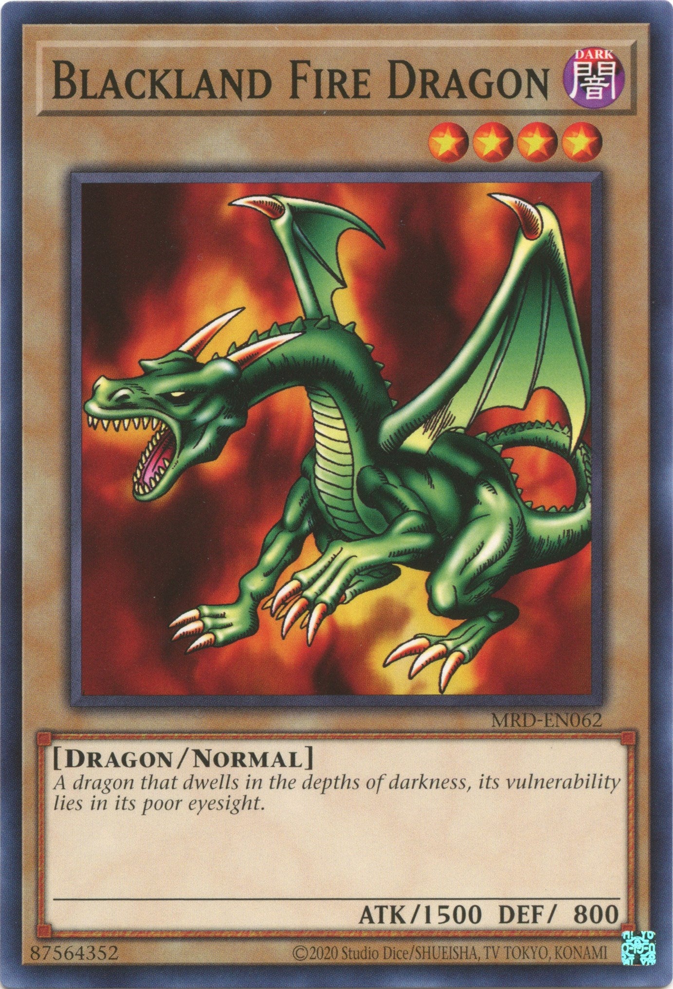Blackland Fire Dragon (25th Anniversary) [MRD-EN062] Common | Kessel Run Games Inc. 