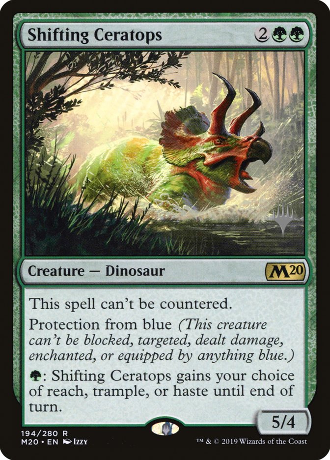 Shifting Ceratops (Promo Pack) [Core Set 2020 Promos] | Kessel Run Games Inc. 