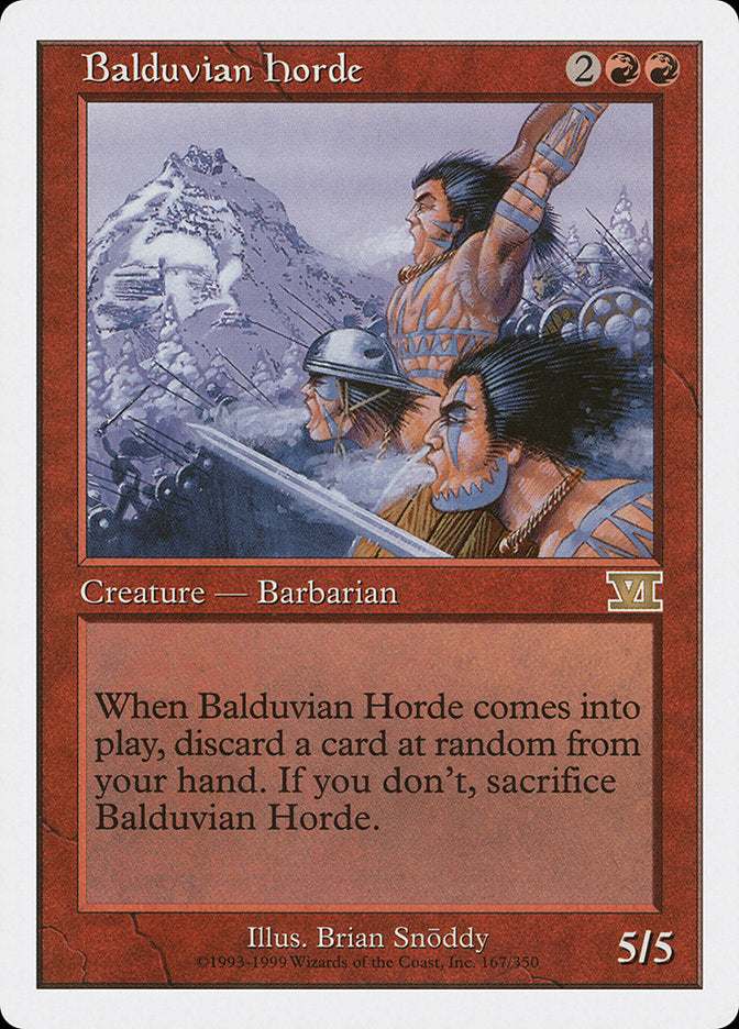 Balduvian Horde [Classic Sixth Edition] | Kessel Run Games Inc. 