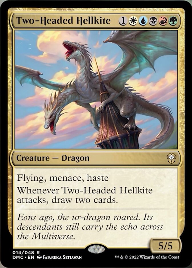 Two-Headed Hellkite [Dominaria United Commander] | Kessel Run Games Inc. 