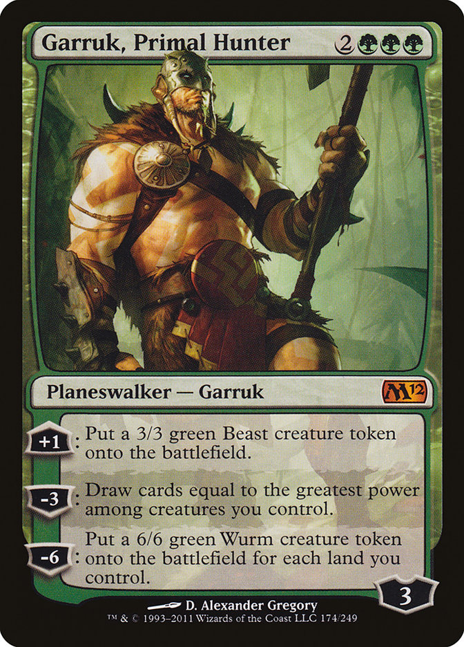 Garruk, Primal Hunter [Magic 2012] | Kessel Run Games Inc. 
