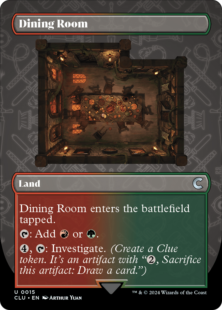 Dining Room (Borderless) [Ravnica: Clue Edition] | Kessel Run Games Inc. 