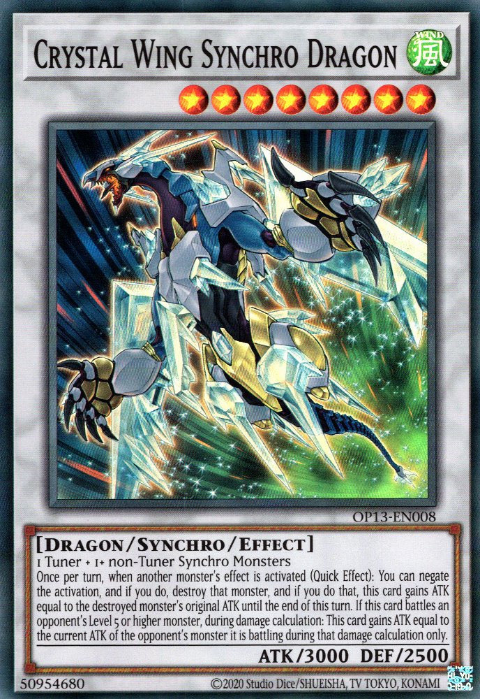 Crystal Wing Synchro Dragon [OP13-EN008] Super Rare | Kessel Run Games Inc. 