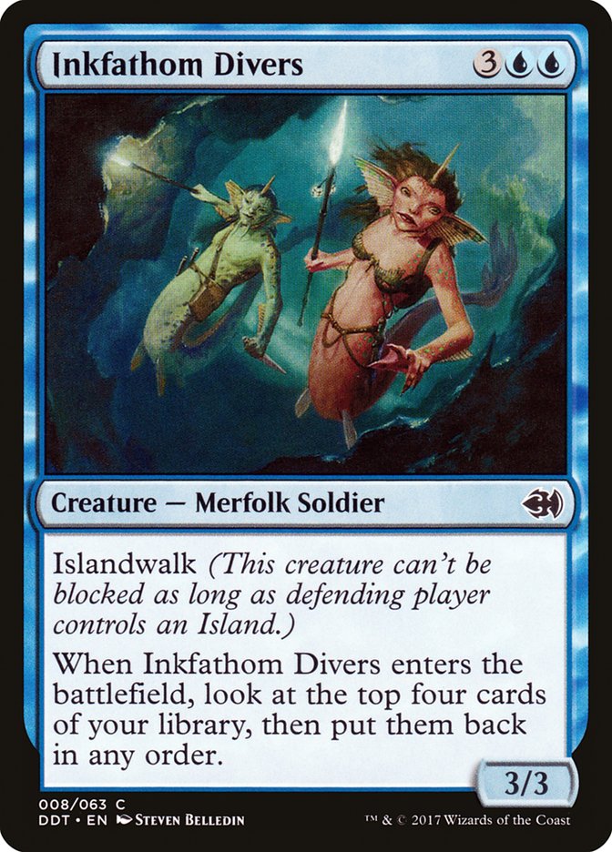 Inkfathom Divers [Duel Decks: Merfolk vs. Goblins] | Kessel Run Games Inc. 