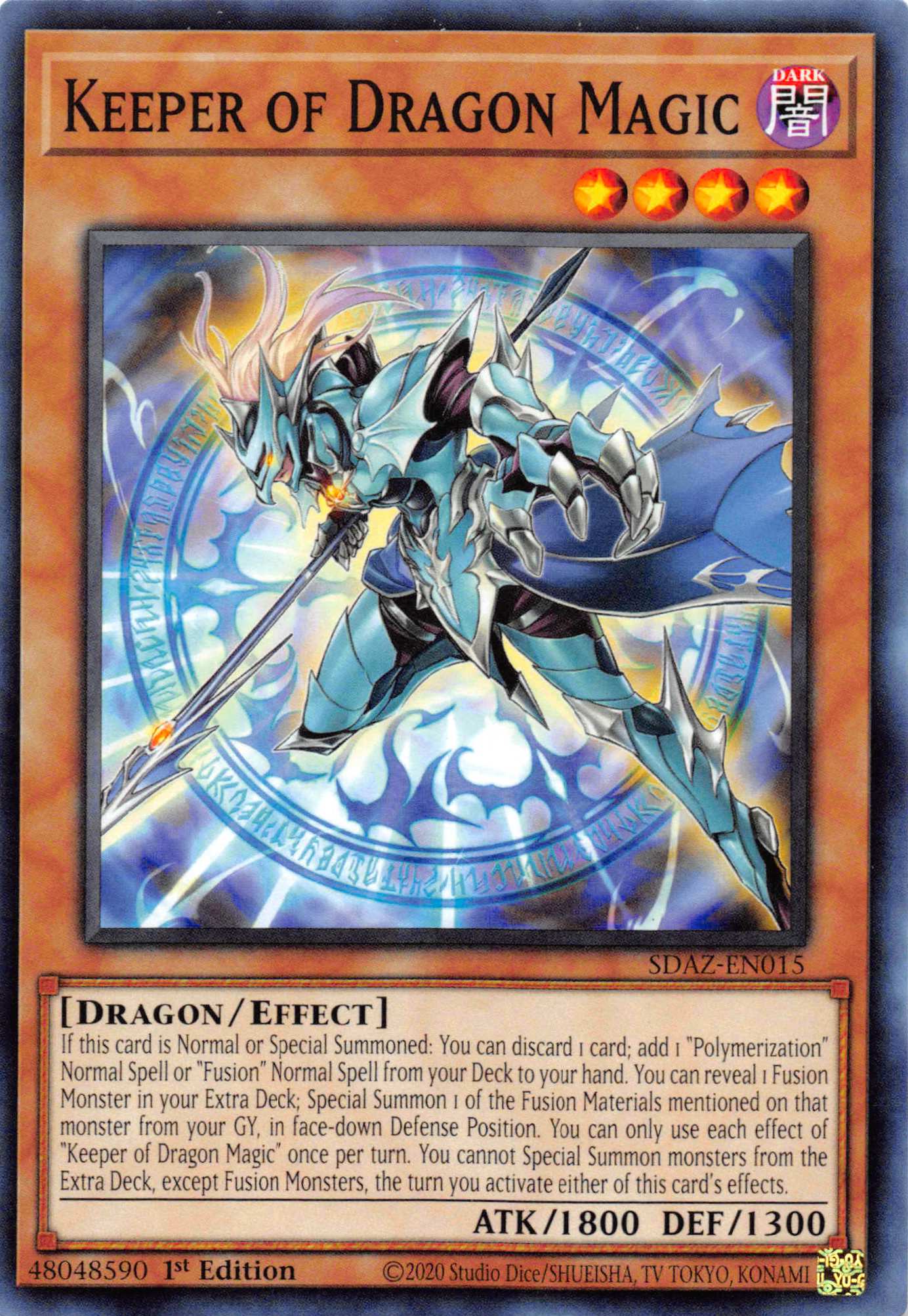 Keeper of Dragon Magic [SDAZ-EN015] Common | Kessel Run Games Inc. 