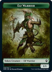 Elf Warrior // Thrull Double-sided Token [Commander Legends Tokens] | Kessel Run Games Inc. 