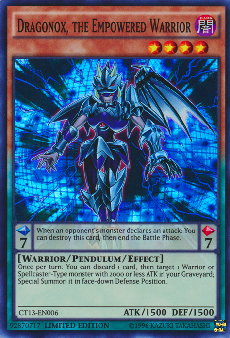 Dragonox, the Empowered Warrior [CT13-EN006] Super Rare | Kessel Run Games Inc. 