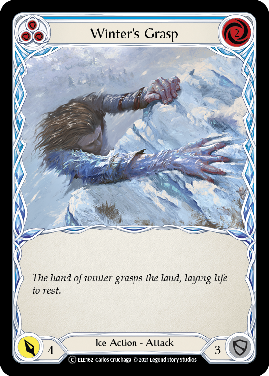 Winter's Grasp (Blue) [U-ELE162] (Tales of Aria Unlimited)  Unlimited Normal | Kessel Run Games Inc. 