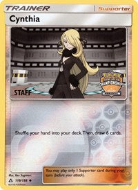 Cynthia (119/156) (Staff Regional Championship Promo) [Sun & Moon: Ultra Prism] | Kessel Run Games Inc. 