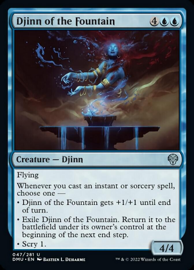 Djinn of the Fountain [Dominaria United] | Kessel Run Games Inc. 