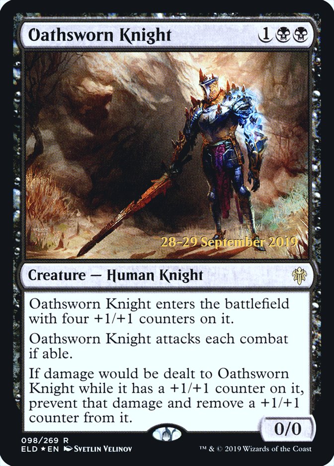 Oathsworn Knight [Throne of Eldraine Prerelease Promos] | Kessel Run Games Inc. 