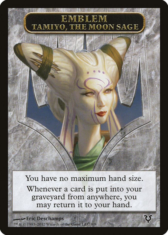 Tamiyo, the Moon Sage Emblem [Avacyn Restored Tokens] | Kessel Run Games Inc. 