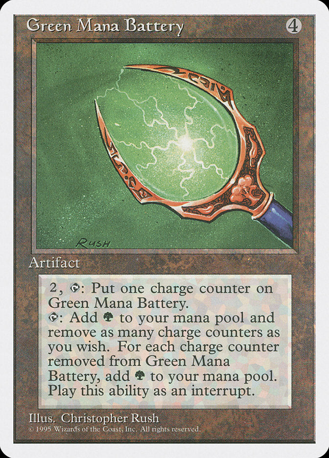 Green Mana Battery [Fourth Edition] | Kessel Run Games Inc. 