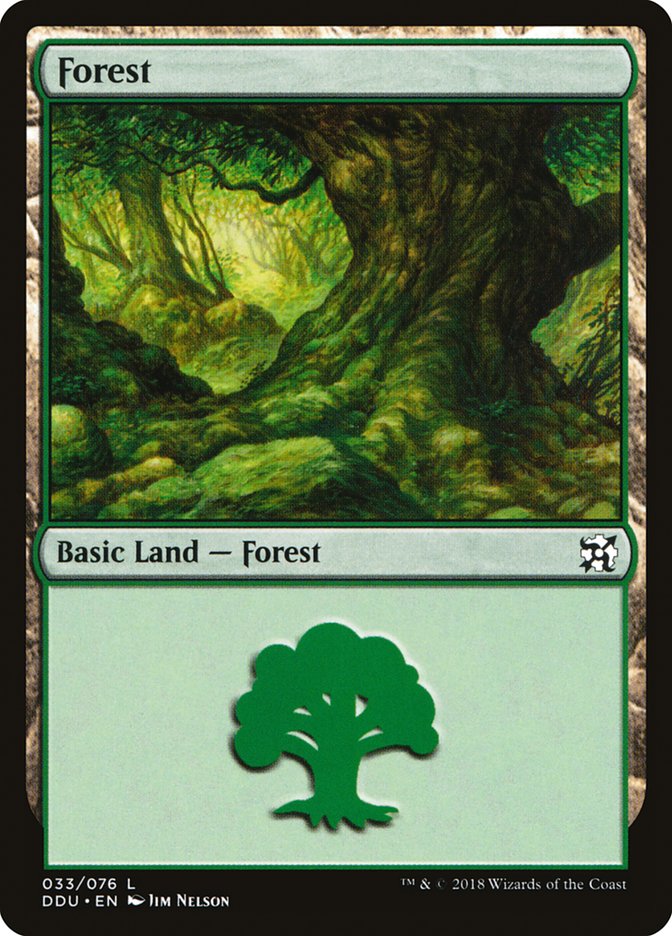 Forest (33) [Duel Decks: Elves vs. Inventors] | Kessel Run Games Inc. 