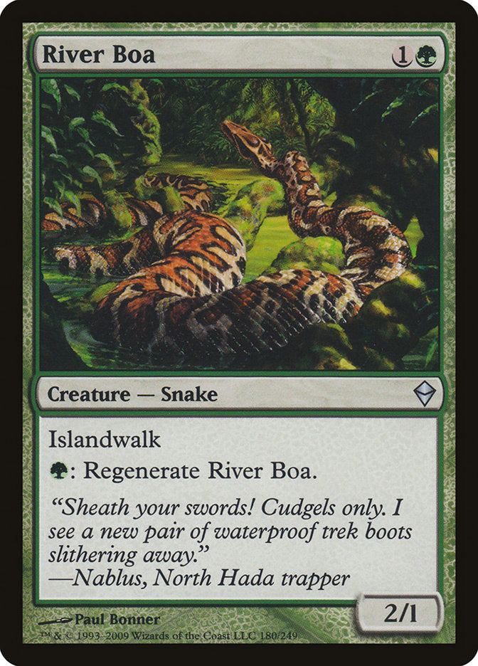 River Boa [Zendikar] | Kessel Run Games Inc. 