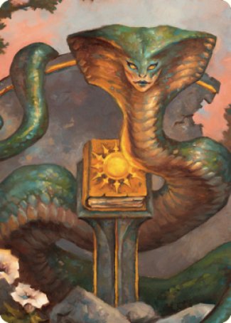 Guardian Naga Art Card [Commander Legends: Battle for Baldur's Gate Art Series] | Kessel Run Games Inc. 