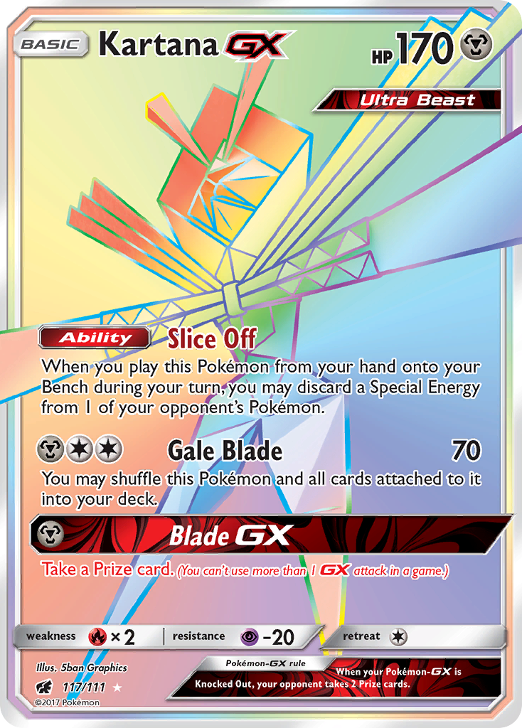 Kartana GX (117/111) [Sun & Moon: Crimson Invasion] | Kessel Run Games Inc. 