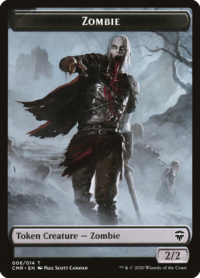 Zombie Token [Commander Legends Tokens] | Kessel Run Games Inc. 