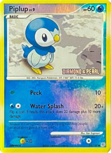 Piplup (93/130) (Diamond and Pearl) [Burger King Promos: 2008 Collection] | Kessel Run Games Inc. 