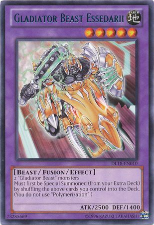 Gladiator Beast Essedarii (Blue) [DL18-EN010] Rare | Kessel Run Games Inc. 