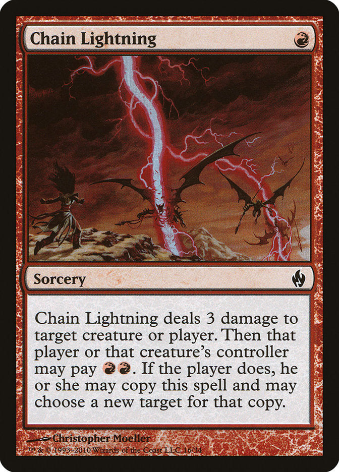 Chain Lightning [Premium Deck Series: Fire and Lightning] | Kessel Run Games Inc. 
