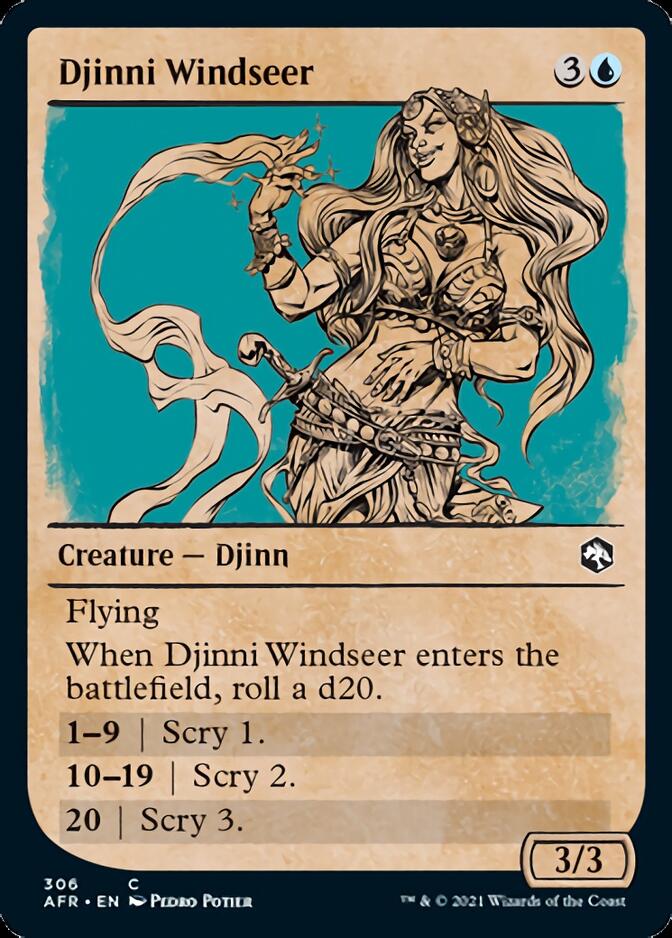 Djinni Windseer (Showcase) [Dungeons & Dragons: Adventures in the Forgotten Realms] | Kessel Run Games Inc. 