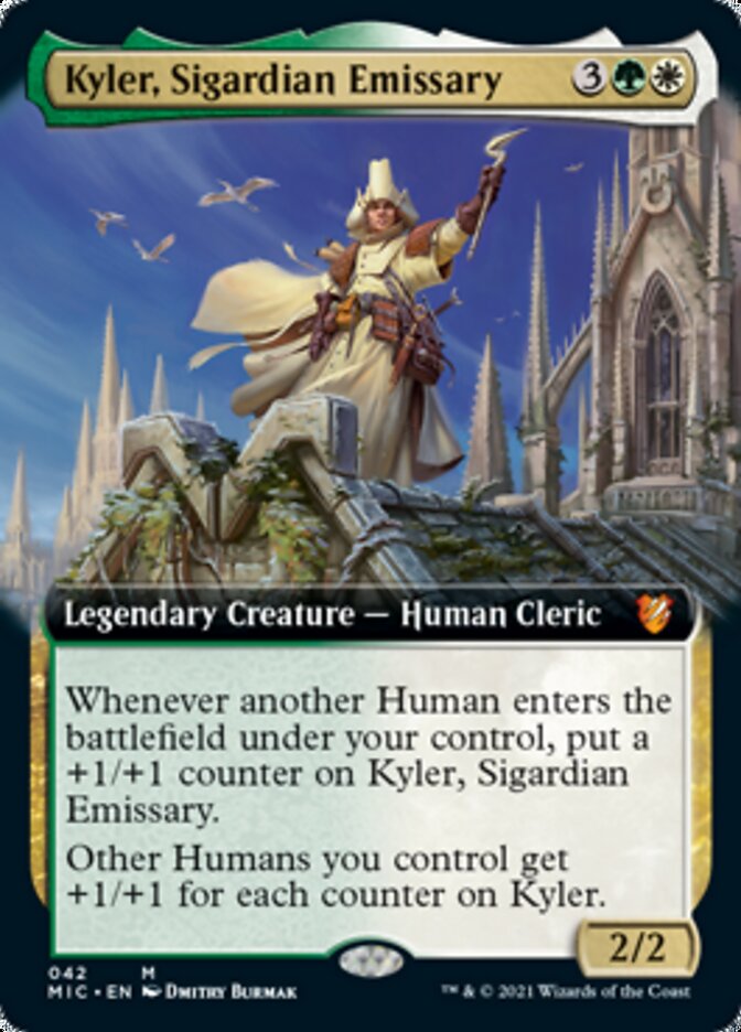 Kyler, Sigardian Emissary (Extended Art) [Innistrad: Midnight Hunt Commander] | Kessel Run Games Inc. 