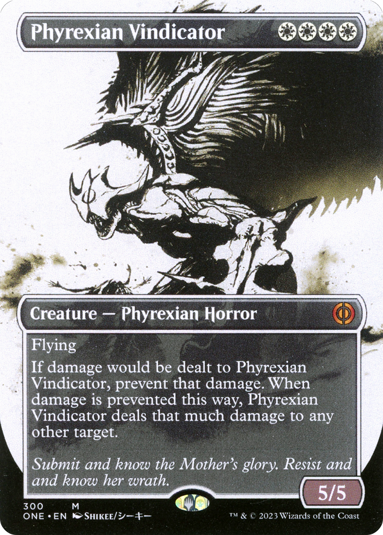 Phyrexian Vindicator (Borderless Ichor) [Phyrexia: All Will Be One] | Kessel Run Games Inc. 