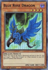 Blue Rose Dragon (Green) [LDS2-EN104] Ultra Rare | Kessel Run Games Inc. 