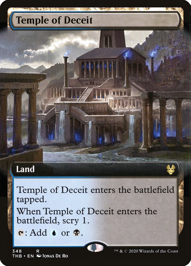 Temple of Deceit (Extended Art) [Theros Beyond Death] | Kessel Run Games Inc. 
