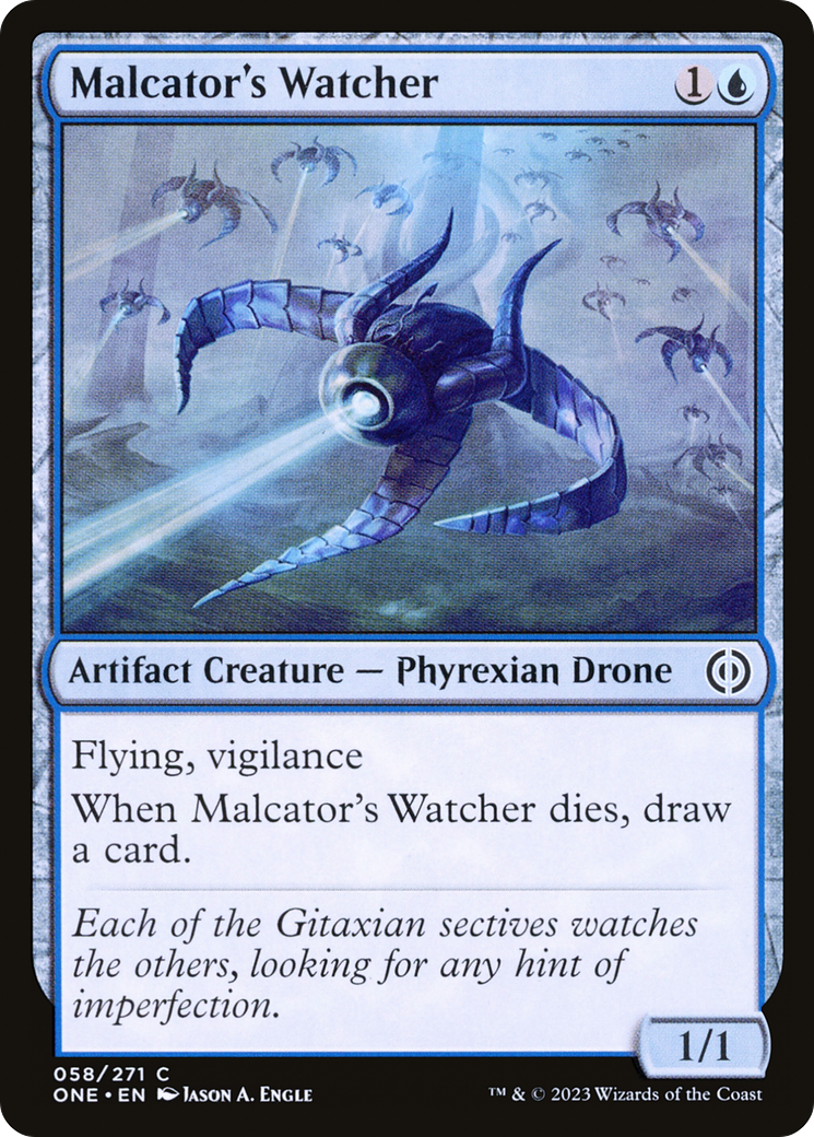 Malcator's Watcher [Phyrexia: All Will Be One] | Kessel Run Games Inc. 