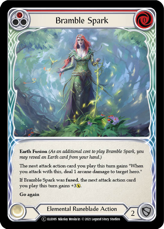 Bramble Spark (Red) [U-ELE085] (Tales of Aria Unlimited)  Unlimited Rainbow Foil | Kessel Run Games Inc. 