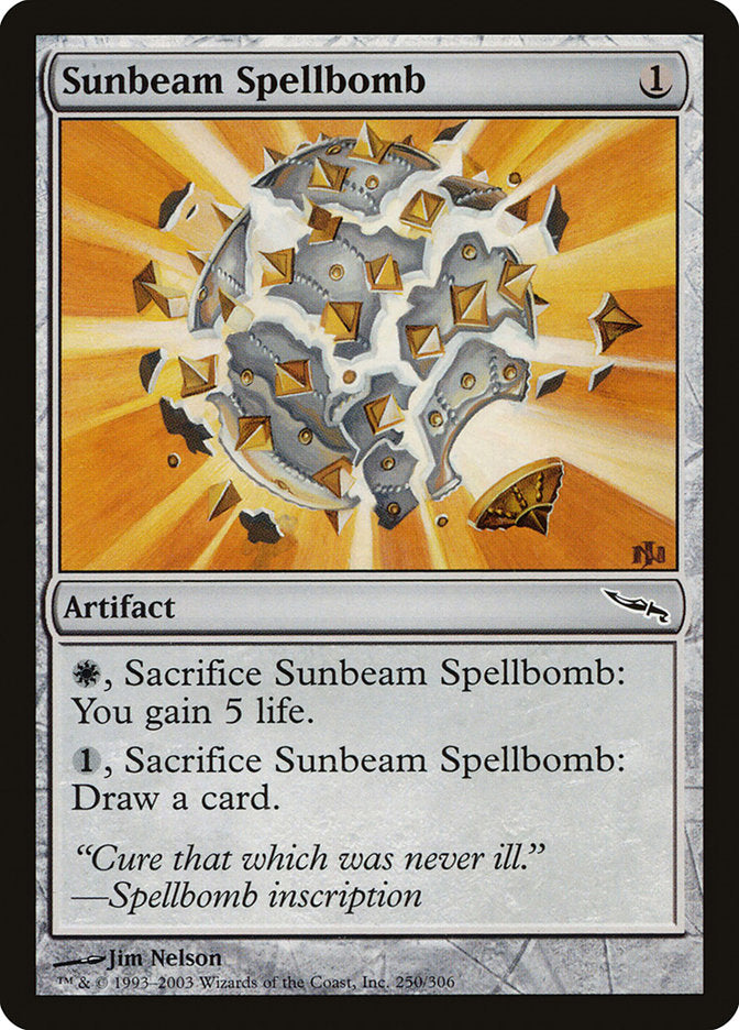 Sunbeam Spellbomb [Mirrodin] | Kessel Run Games Inc. 