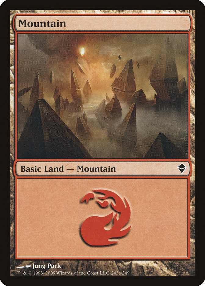 Mountain (243a) [Zendikar] | Kessel Run Games Inc. 