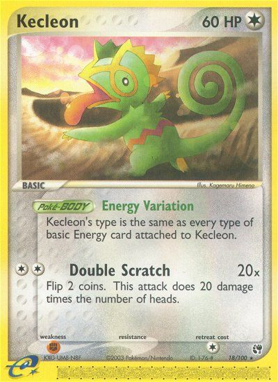 Kecleon (18/100) [EX: Sandstorm] | Kessel Run Games Inc. 
